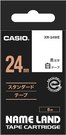 Casio XR-24 WE 1 24 mm black on white