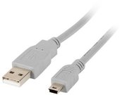 Lanberg Cable USB 2.0 mini AM-BM5P 1.8M gray (CANON)