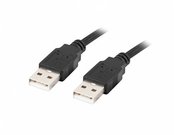 Lanberg Kabel USB -A M/M 2.0 1.0m czarny