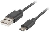 Lanberg USB cable micro BM - AM 2.0 0.5m black QC 3.0