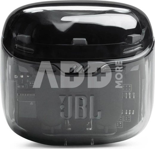JBL wireless earbuds Tune Flex Ghost Edition, black/transparent