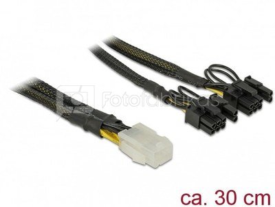Delock Power splitter cable 2x PCI Express 8Pin/1x 6Pin braid