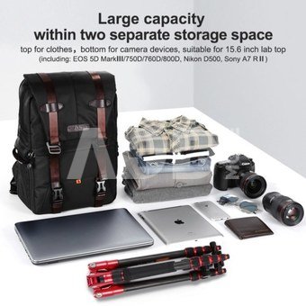 KF Concept large capacity bags video professional camera case carrying video camera bag