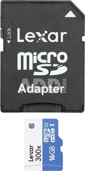Lexar microSDHC High Speed 16GB with Adapter Class 10 300x