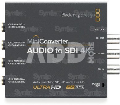 Mini Converter Audio to SDI 4K