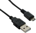 4world Cable USB 2.0 MICRO 5pin, AM / B MICRO transfer/charge 1.0m black