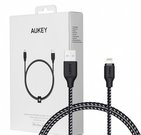 AUKEY CB-AL1 Black nylon quick cable Quick Charge Lightning-USB | 1.2m | Apple MFi certification