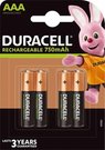 Batteries NiMH Duracell 750 mAh LR03/AAA 4 pcs