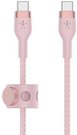 Belkin Cable BoostCharge USB-C/USB-C braided silicone 3 m, pink