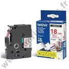 Brother TZ-E242, 18mm, red on white, adhesive, p-touch tape