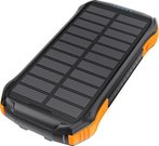 Choetech B658 Solar power bank 2x USB 10000mAh Qi 5W (black-orange)