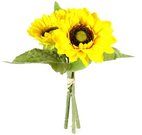 Dekoratyvinė gėlė Saulėgrąžų puokštė h 35 cm (12) BU04122