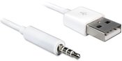 Delock Cable for Apple Audio USB-A(M)->JACK(M) 3.5mm for IPod Shuffle 1m