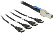 Delock Cable SAS Mini HD SFF-8644(M)->4x eSATA(F) 100 cm