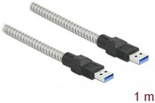 Delock Cable USB-A(M)-USB-B(M) 3.0 1m silver 86775