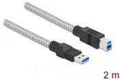 Delock Cable USB-A(M)-USB-B(M) 3.0 2m silver 86779
