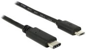 Delock Cable USB-C(M)-US B MICRO(M) 2.0 0.5m