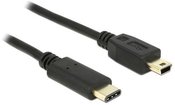 Delock Cable USB-C(M)-USB MINI(M) 2.0 2m black
