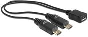 Delock Cable USB MICRO(F) -2X USB MICRO(M)