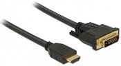 Delock HDMI-DVI-D cable 1m black dual link