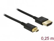 Delock HDMI(M)-HD MI MICRO(M) 0.25M