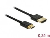 Delock HDMI(M)-HD MI MINI(M) 0.25M 4