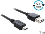Delock Mini USB Cable AM-MBM5P EASY-USB 1m