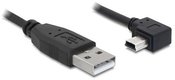 Delock USB MINI (M) cable angled right> USB-A (M) 2.0 3M black