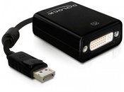 Delock Video Adapter Displaypor t(M)->DVI-I(F)(24+5) 20 cm