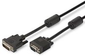 Digitus Cable adapter DVI-I DualLink Typ DVI-I (24+5)/DSUB15 M/M black 2m