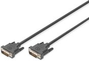Digitus Cable connetion DVI-D DualLink Type DVI-D (24+1)/DVI-D (24+1) M/M Black 0,5m