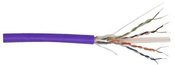 Digitus CAT 6 F-UTP installation cable, 250 MHz Eca (EN 50575), AWG 23/1, 100 m paper box, sx, purple