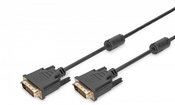 Digitus Connection Cable DVI-D 24 +1 dual link, male / male, 2x ferrite dł.2m - black