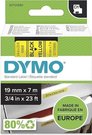Dymo D1 19mm Black/Yellow labels 45808
