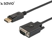 Elmak SAVIO CL-92 Cable DisplayPort M - VGA M 1.8 m