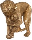 Figūrėlė Beždžionėlės polirezininė 24x11,5x18 cm aukso spalvos 4Living 602307