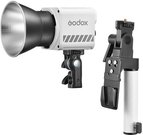 Godox ML60II BI Portable LED Light (Bi Color) with AK B02 Holding Handle and Battery Support Kit