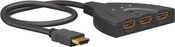 Goobay HDMI Switch 3 to 1 (4K @ 30 Hz) 58487 Black, HDMI to HDMI, 0.58 m