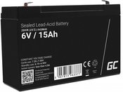 Green Cell Battery AGM VRLA 6V 15Ah