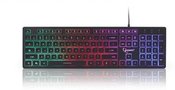 Gembird "Rainbow" backlight multimedia keyboard, black, US layout