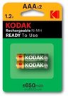 Kodak Akumulator Kodak AAA (R3) 650 MAh blister 2szt nienaładowane