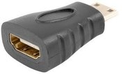 Lanberg Adapter HDMI(M)-HDMI(F) mini czarny