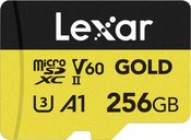 LEXAR MICROSD GOLD UHS-II, R280/W100 C10/A1/U3 (V60) 256GB