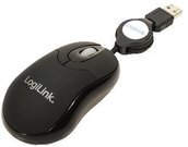LogiLink Mouse optical USB Mini with retractable cable