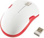 LogiLink Wireless optical mouse 2.4GHz 1200dpi, whit/red