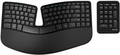 Microsoft Keyboard and mouse Sculpt Ergonomic Desktop Standard, Wired, Keyboard layout RU, Mouse included, USB, Black, Numeric keypad