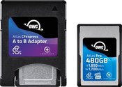 OWC CFexpress Atlas Pro R1850/W1700/VPG200 (Type A), CFX A to B adapter incl. - 480GB