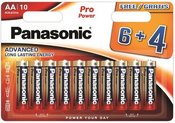 Panasonic Pro Power батарейки LR6PPG/10B (6+4шт)