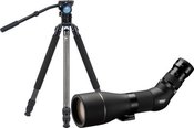 Pentax Spottingscope PF-85EDA KIT + SMC zoom eyepiece 8-24mm with Sirui R-3213X+VH-10X tripod
