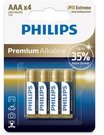 Philips Premium Alkaline Batteries AAA x4